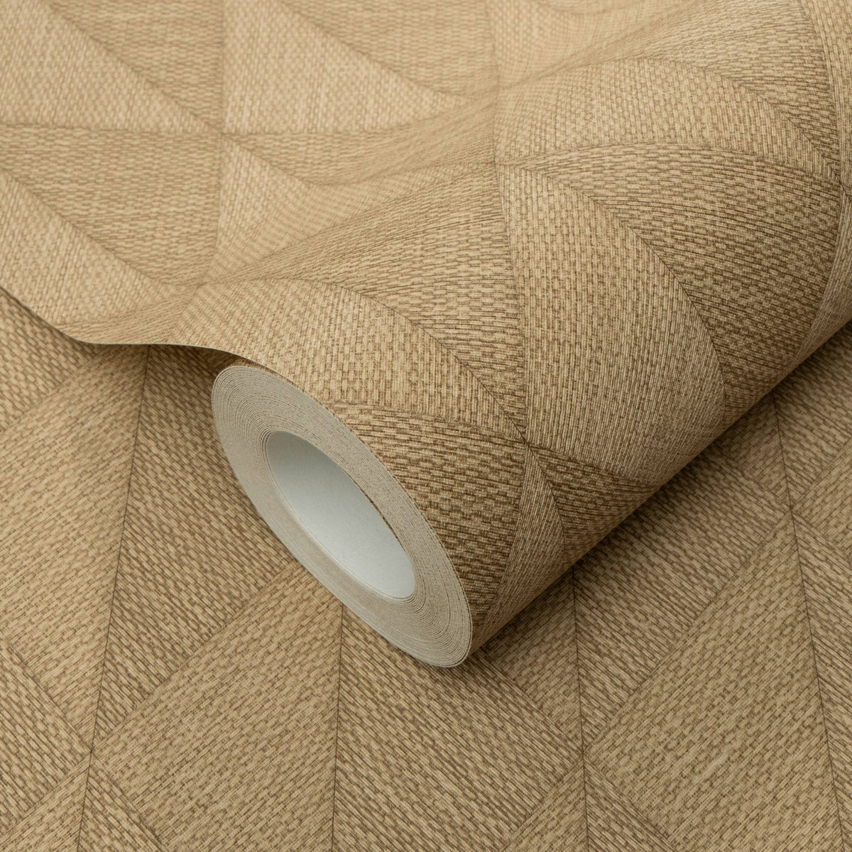 Wallpaper  -  Erismann Woven Diamond Textured Ochre Wallpaper - 10524-20  -  60484815