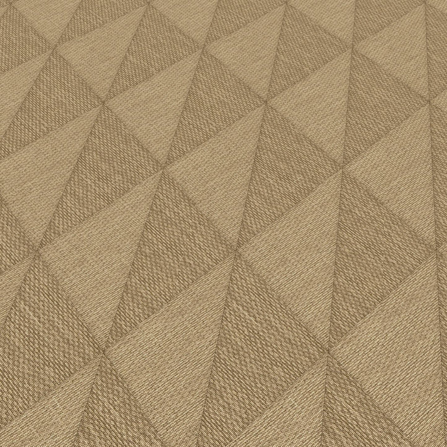 Wallpaper  -  Erismann Woven Diamond Textured Ochre Wallpaper - 10524-20  -  60484815