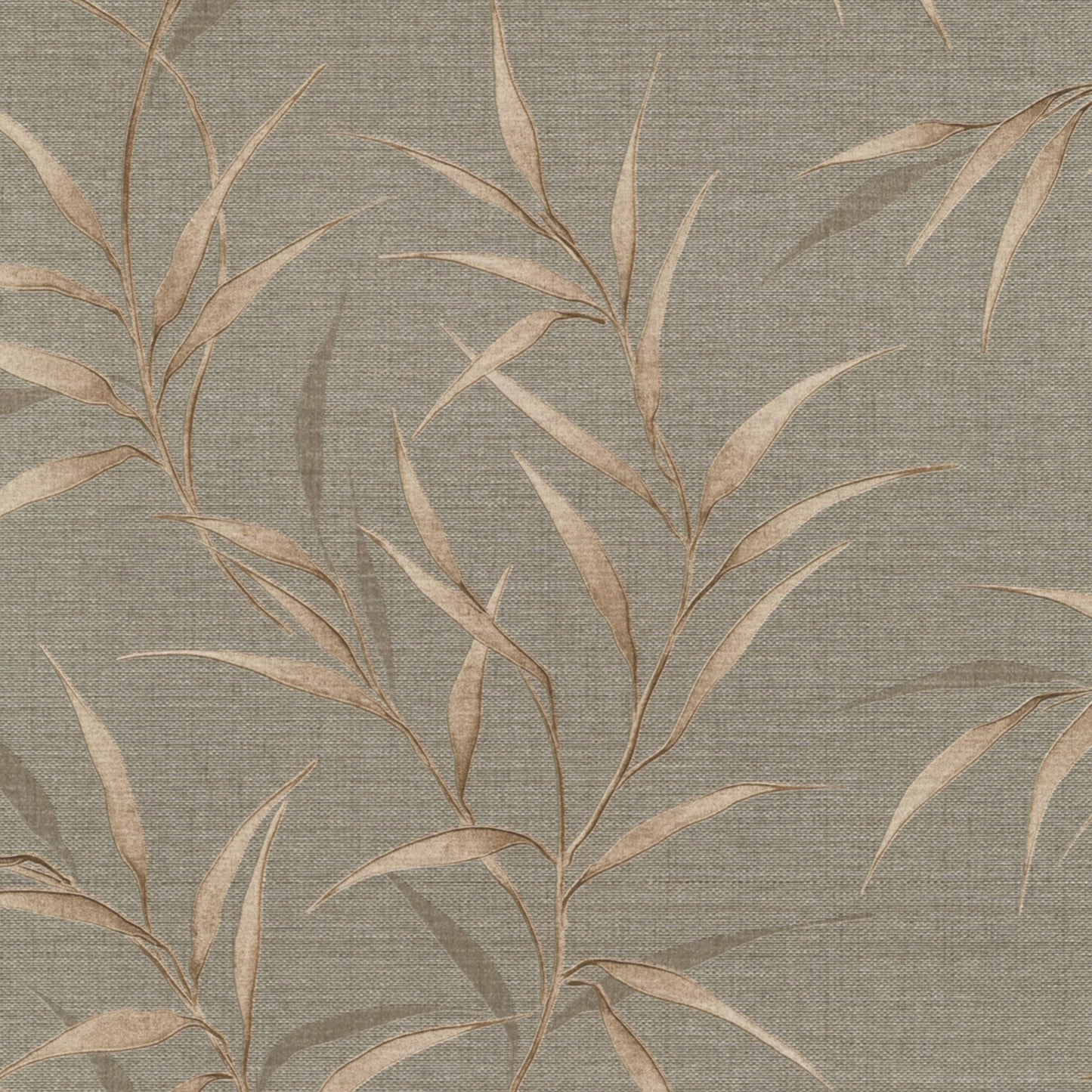 Wallpaper  -  Erismann Yamato Metallic Leaf Brown Wallpaper - 10528-11  -  60484835