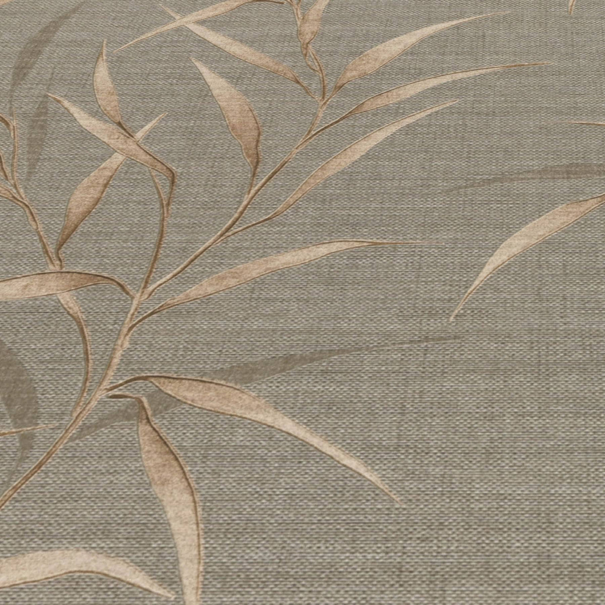 Wallpaper  -  Erismann Yamato Metallic Leaf Brown Wallpaper - 10528-11  -  60484835