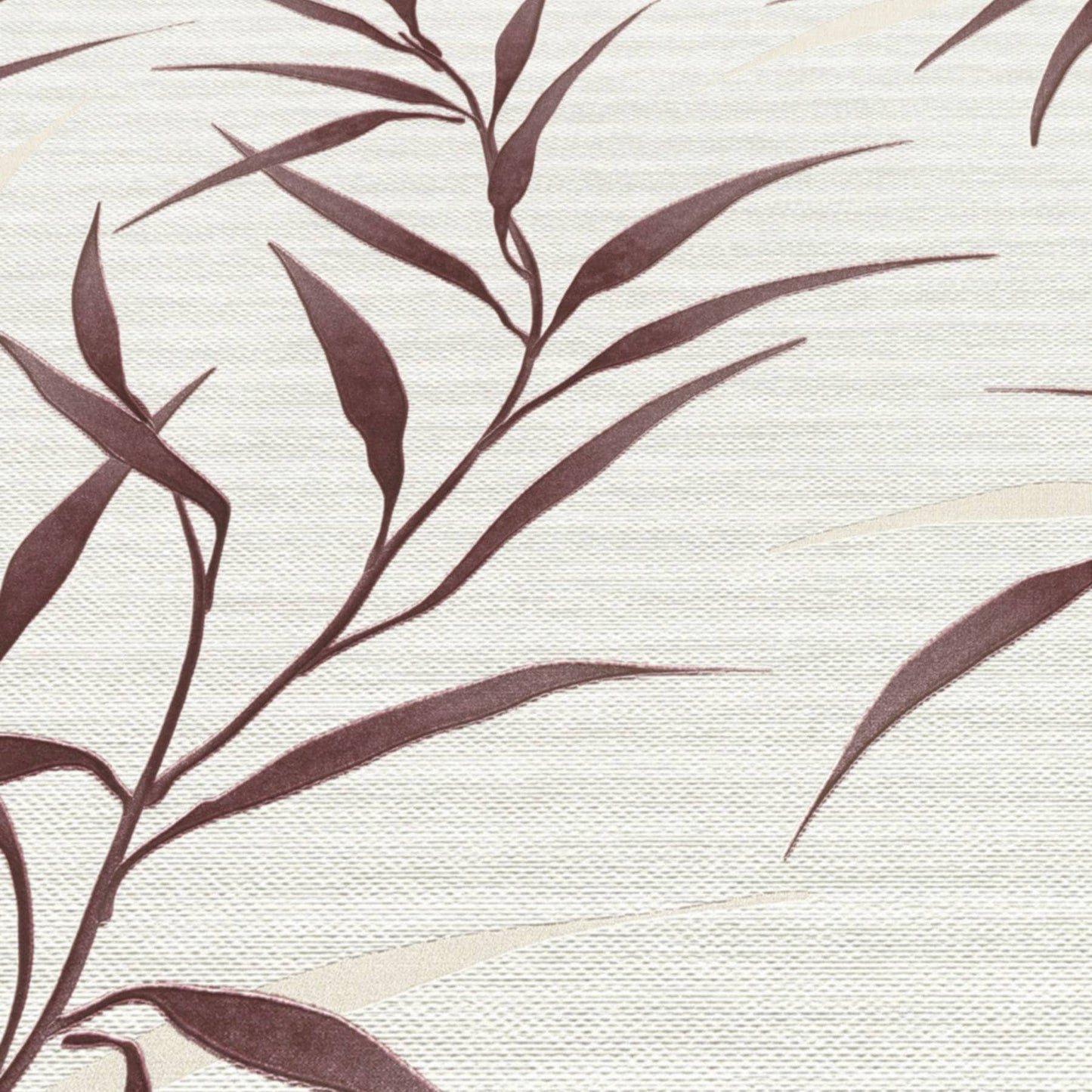 Wallpaper  -  Erismann Yamato Metallic Leaf Red Wallpaper - 10528-06  -  60484833
