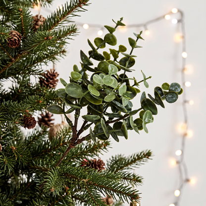 Eucalyptus Pick 20cm green artificial foliage Christmas tree decoration