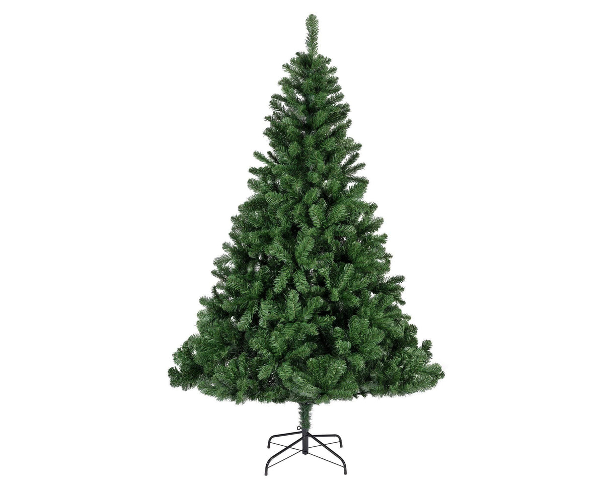 Everlands Imperial Pine 7ft artificial Christmas Tree with realistic green foliage and black metal stand.