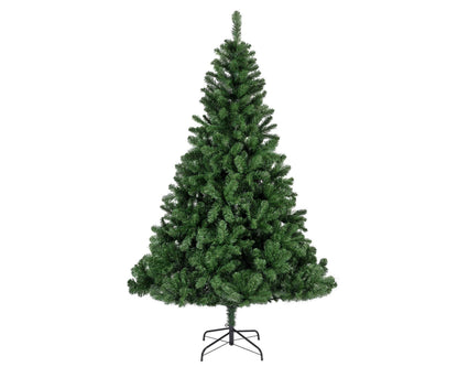 Everlands Imperial Pine 7ft artificial Christmas Tree with realistic green foliage and black metal stand.