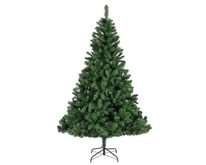 Everlands Imperial Pine Christmas Tree 6ft artificial green Christmas tree on white background with metal stand.