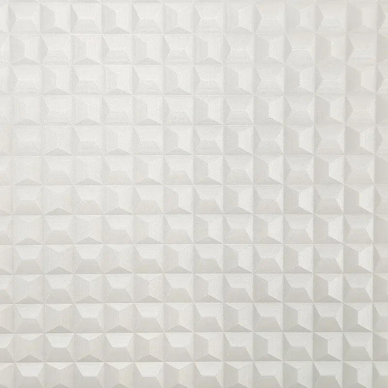 Fine Decor Romero Geometric White Wallpaper - M95683