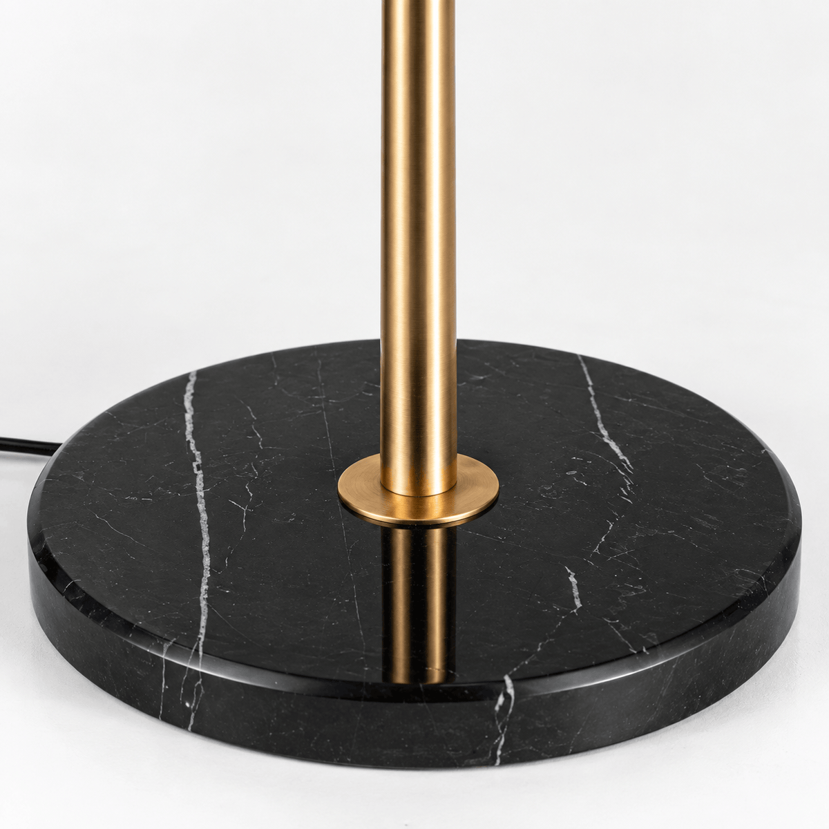 Lights  -  Floor Lamp with White Glass Shade - Gold  -  60485096