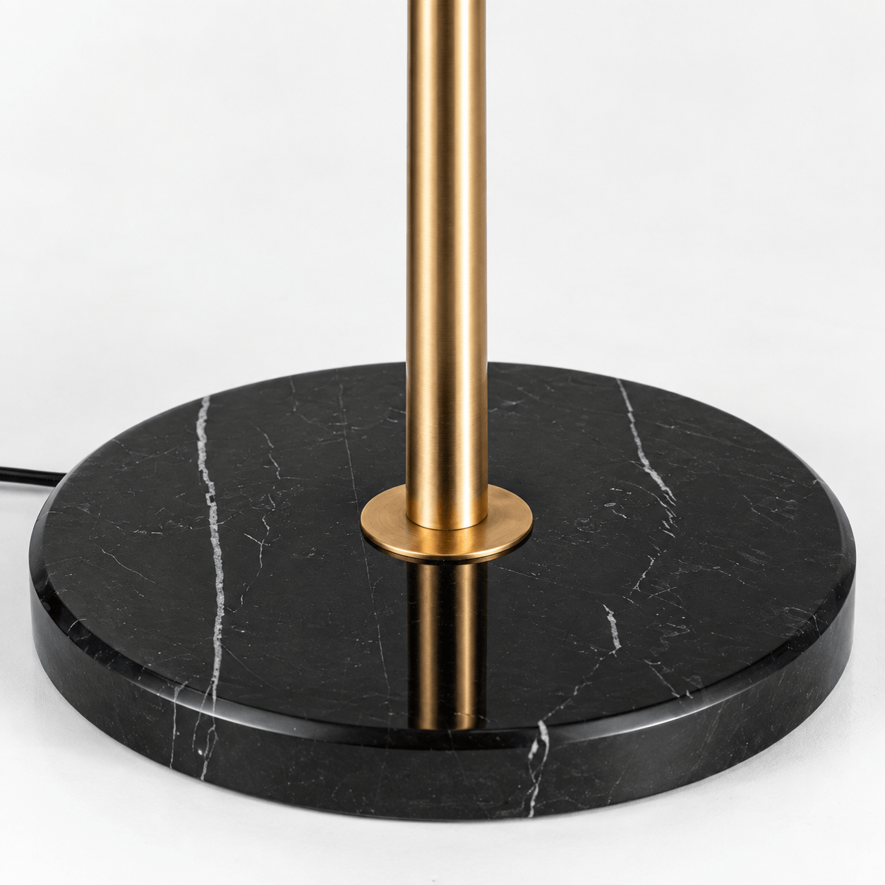 Lights  -  Floor Lamp with White Glass Shade - Gold  -  60485096