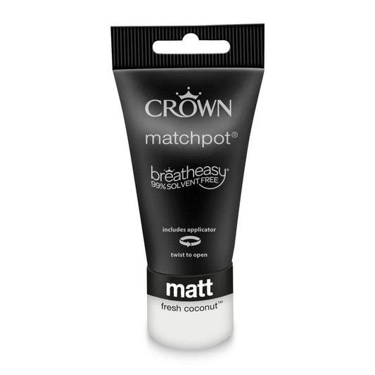 Paint  -  Crown Matt Fresh Coconut 40ml  -  60004156