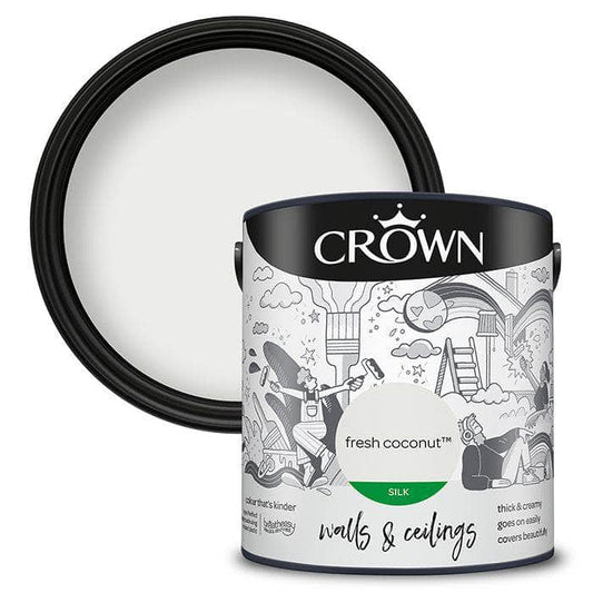 Paint  -  Crown Silk Fresh Coconut 2.5L  -  60004231