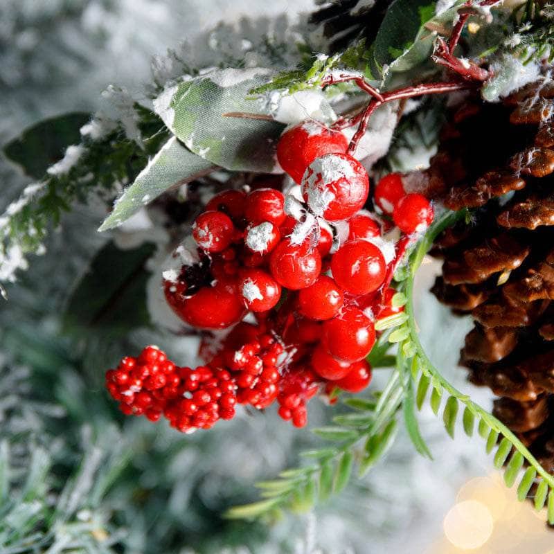 Christmas  -  Frosted Berry Pinecone Tree Decoration  -  60000633