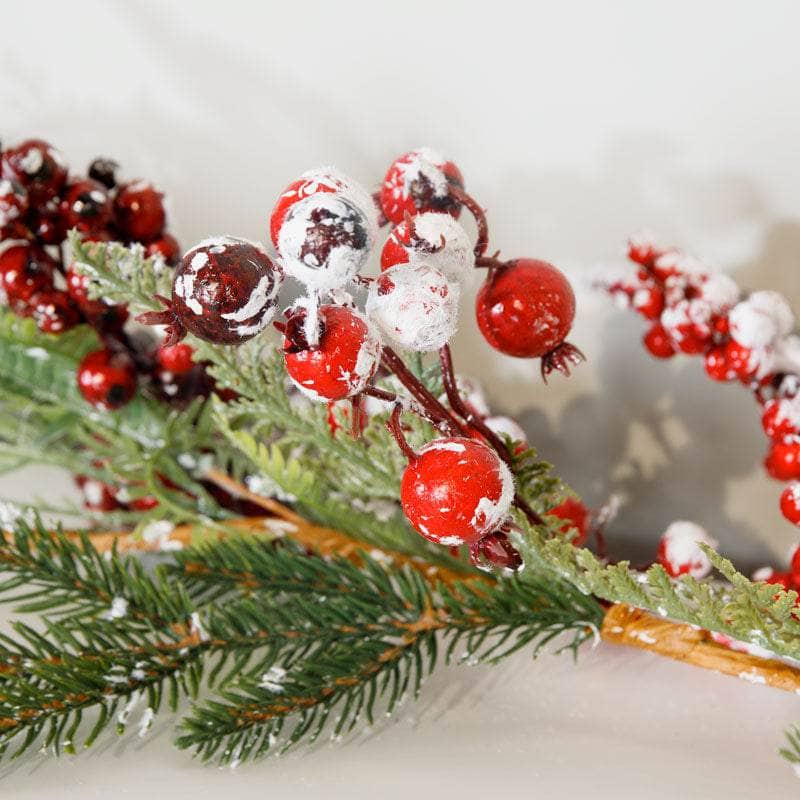 Christmas  -  Frosted Red Cranberry Garland - 175cm  -  50149927