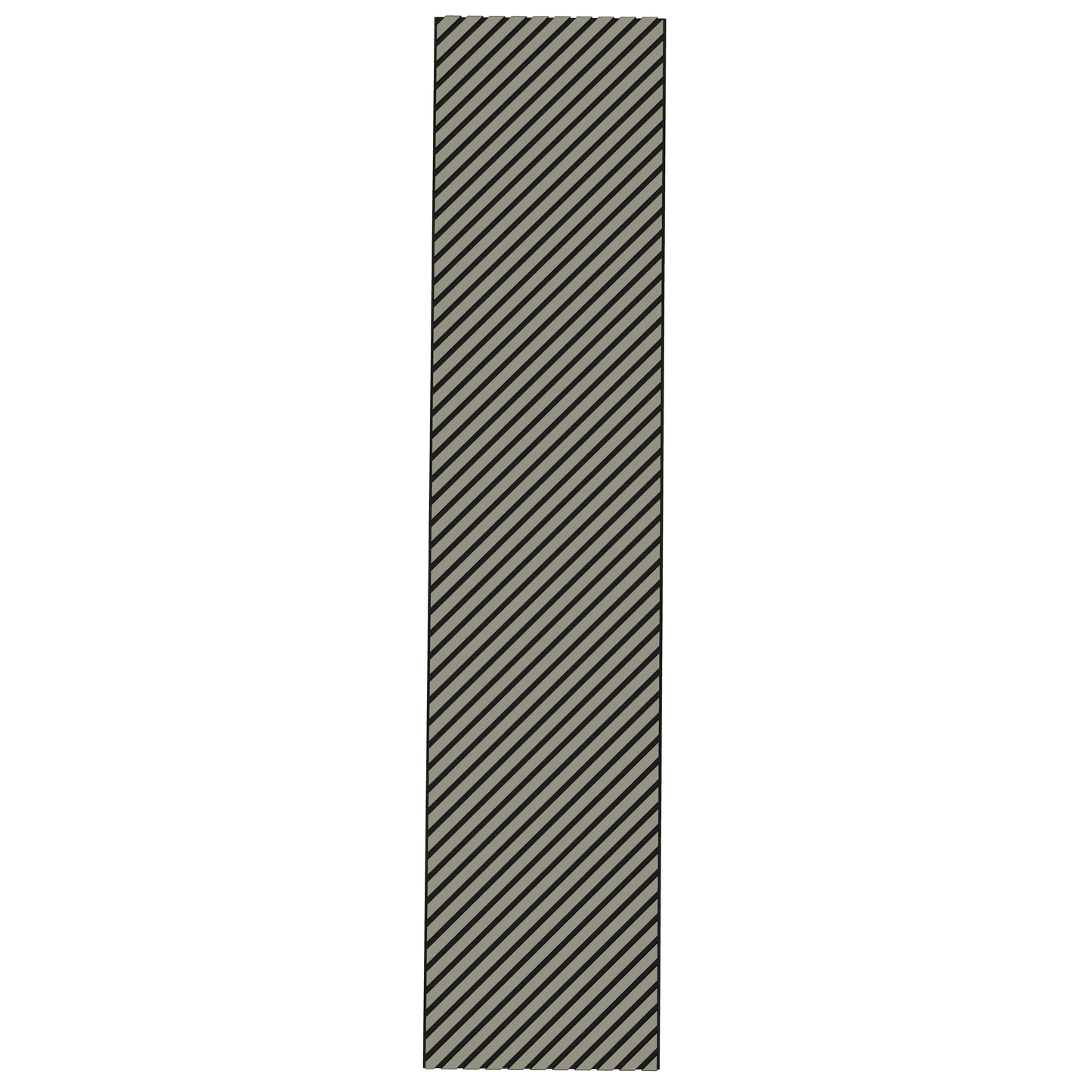 Wall Panelling  -  Grey Oak Herringbone Acoustic Panel A - Right Up Facing  -  60418255