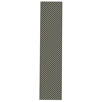 Wall Panelling  -  Grey Oak Herringbone Acoustic Panel A - Right Up Facing  -  60418255