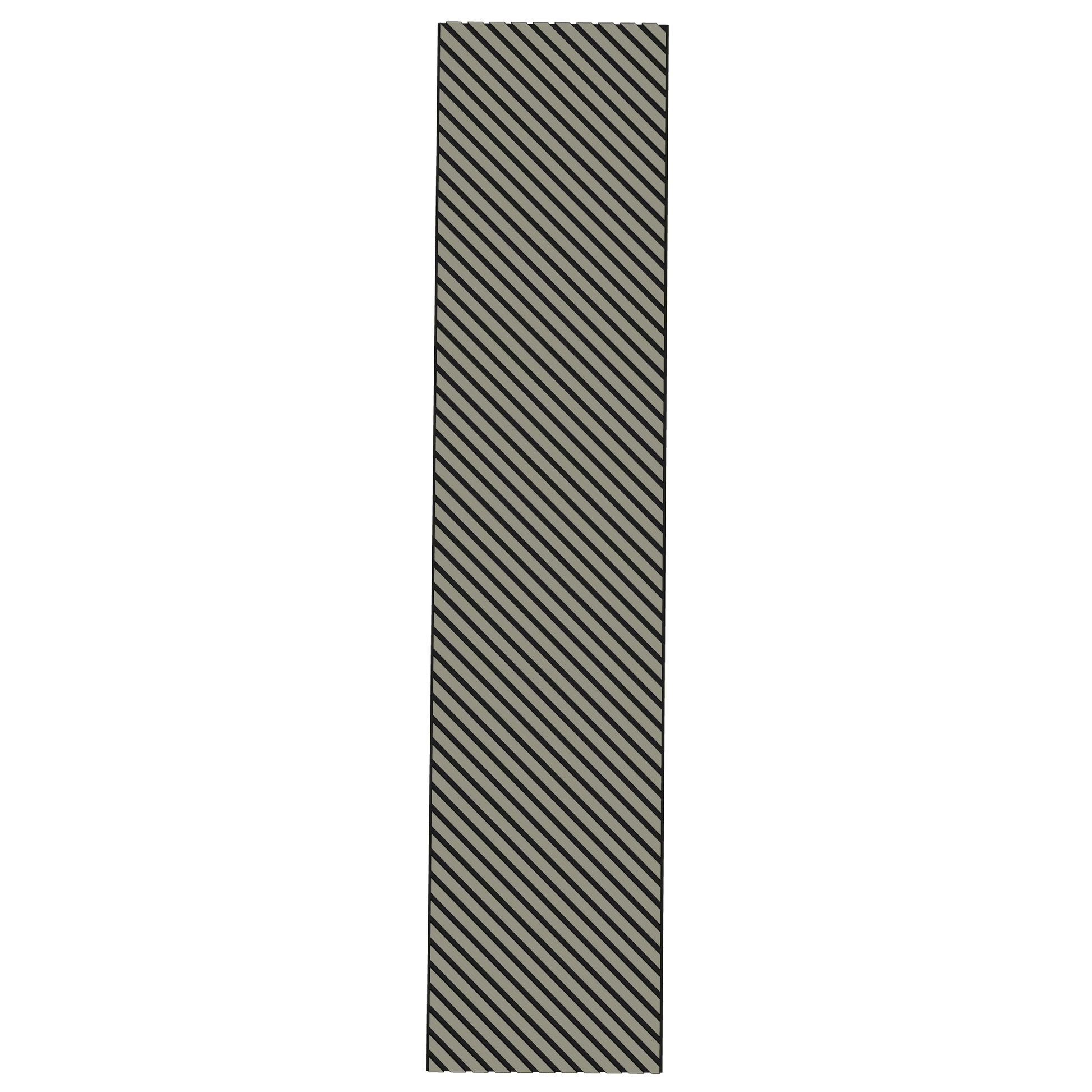 Wall Panelling  -  Grey Oak Herringbone Acoustic Panel B - Left Up Facing  -  60418256