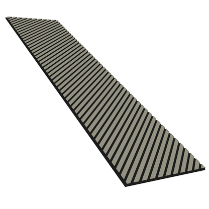Wall Panelling  -  Grey Oak Herringbone Acoustic Panel A - Right Up Facing  -  60418255