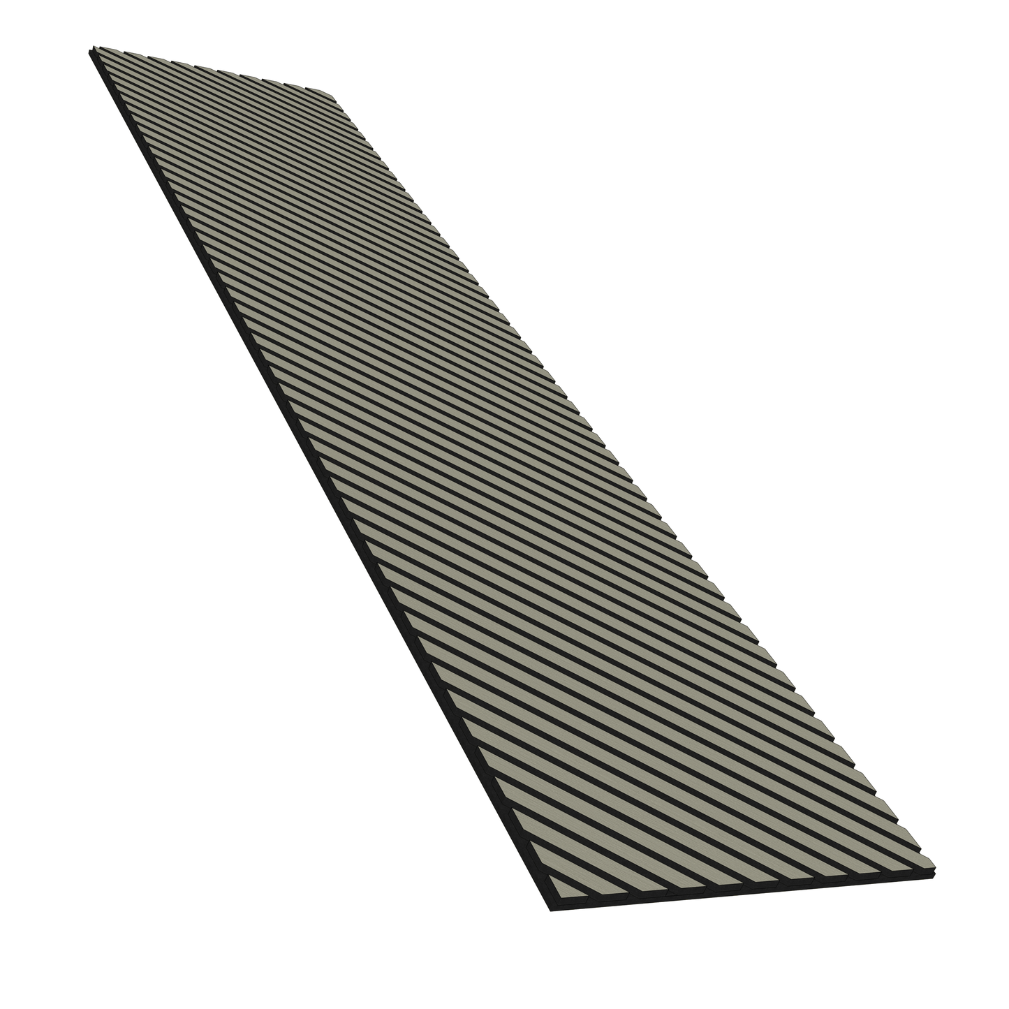 Wall Panelling  -  Grey Oak Herringbone Acoustic Panel B - Left Up Facing  -  60418256