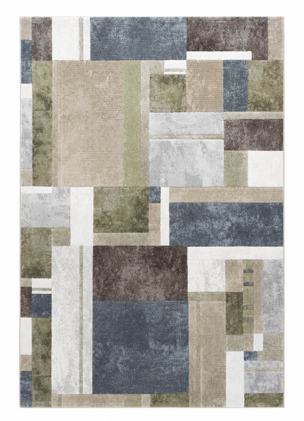 Rugs  -  MC GALLERIA 063-0764/5250 80X150 GREEN BLOCK  - 