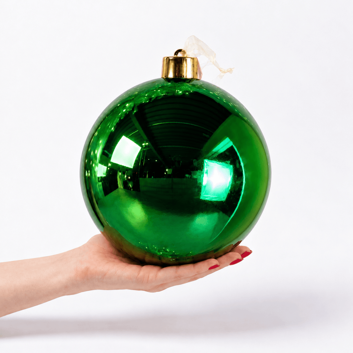 Christmas  -  Green Shiny XL Bauble - 25cm  -  60011120