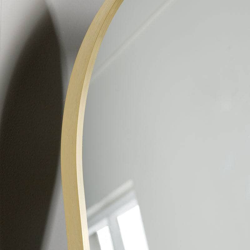 Mirrors  -  Gold Arch Top Mirror - 56 x 163cm  -  60008273