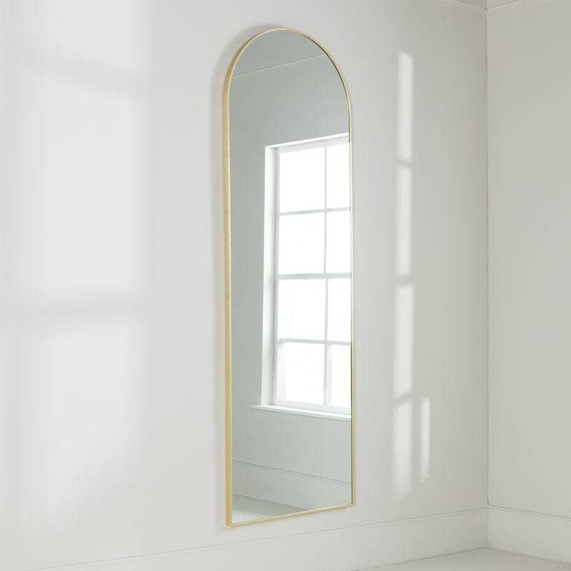 Mirrors  -  Gold Arch Top Mirror - 60 x 180cm  -  60008275