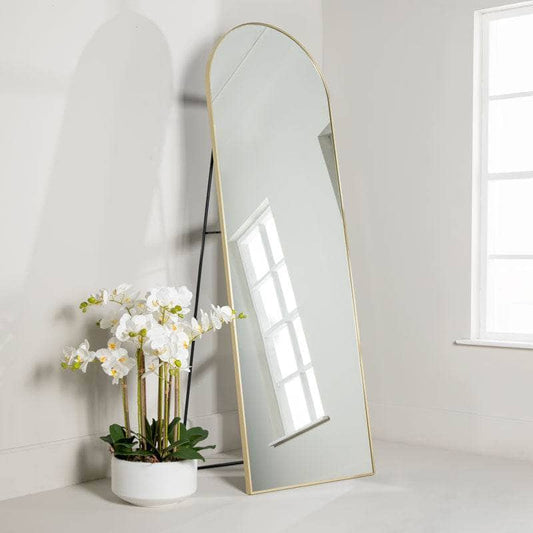 Gold Arch Top Mirror - 60 x 180cm  -  60008275