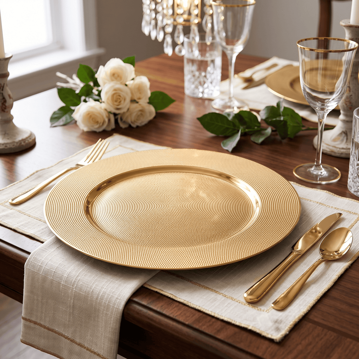 Christmas  -  Gold Plate - 40cm  -  60487816