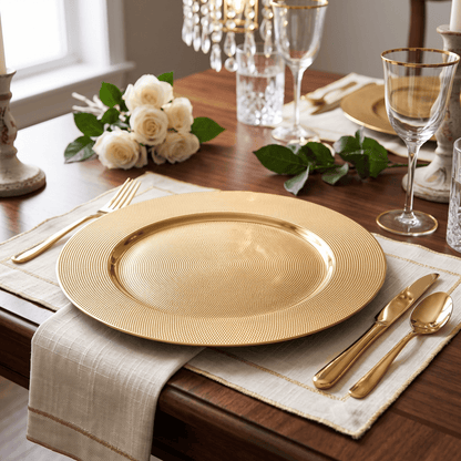 Christmas  -  Gold Plate - 40cm  -  60487816
