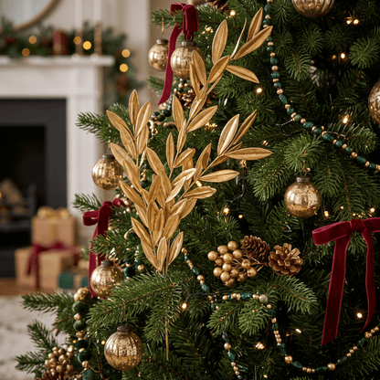 Christmas  -  Gold Leaf Stem - 100cm  -  60486847