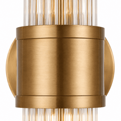 Lights  -  YELLOWSTONE 11-1321-2 GOLD WALL LIGHT WITH CLEAR GLASS  -  60485104