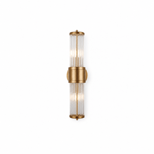 Lights  -  YELLOWSTONE 11-1321-2 GOLD WALL LIGHT WITH CLEAR GLASS  -  60485104