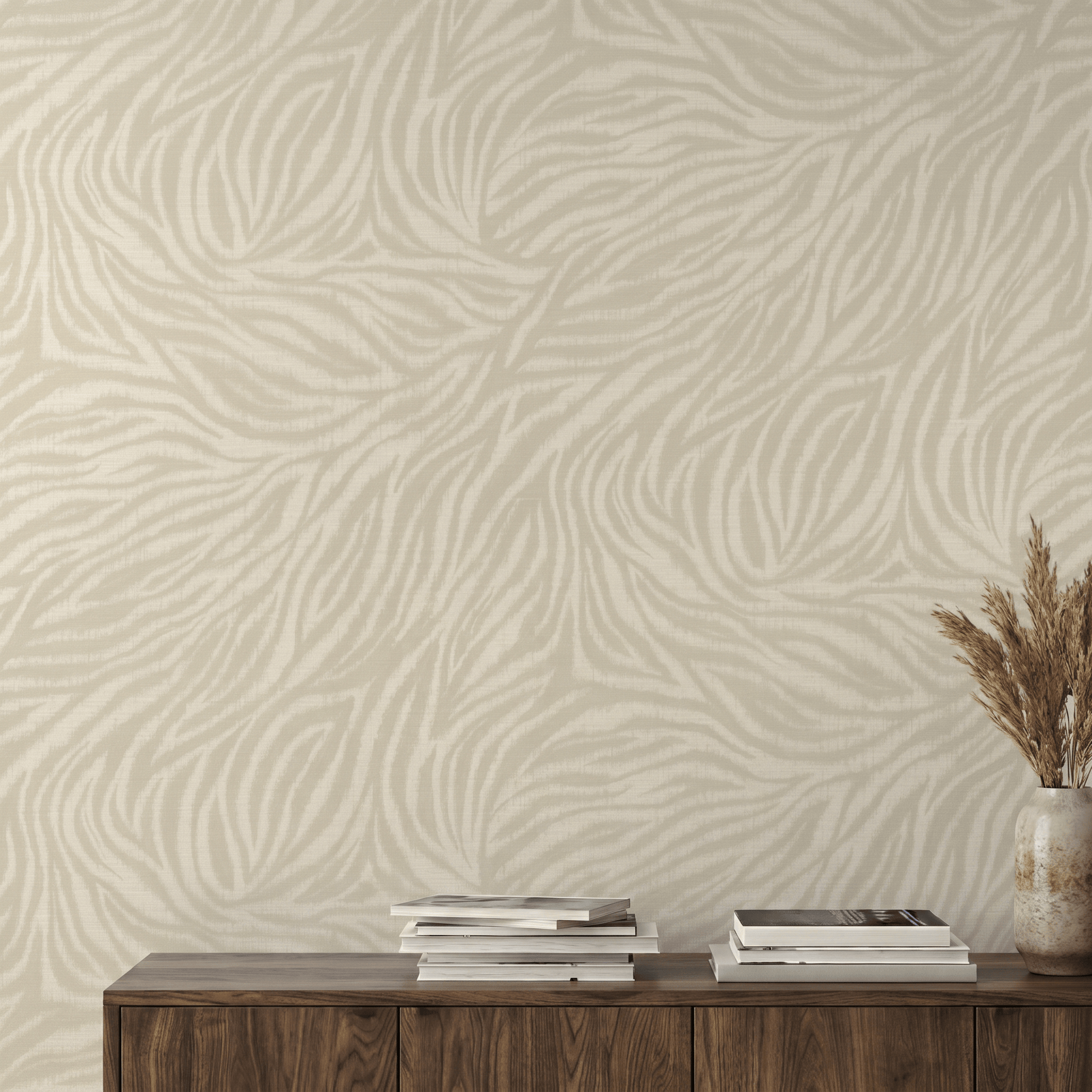 Wallpaper  -  Grandeco Ankara Cream Wallpaper - A84101  -  60486514