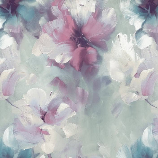 Wallpaper  -  Grandeco Very Diana Blue & Pink Wallpaper - VE3004  -  60487248