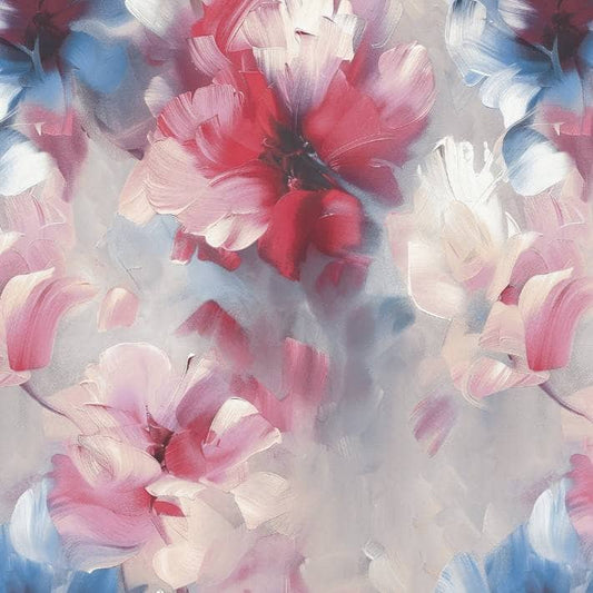 Wallpaper  -  Grandeco Very Diana Blue & Red Wallpaper -  VE3005  -  60487250