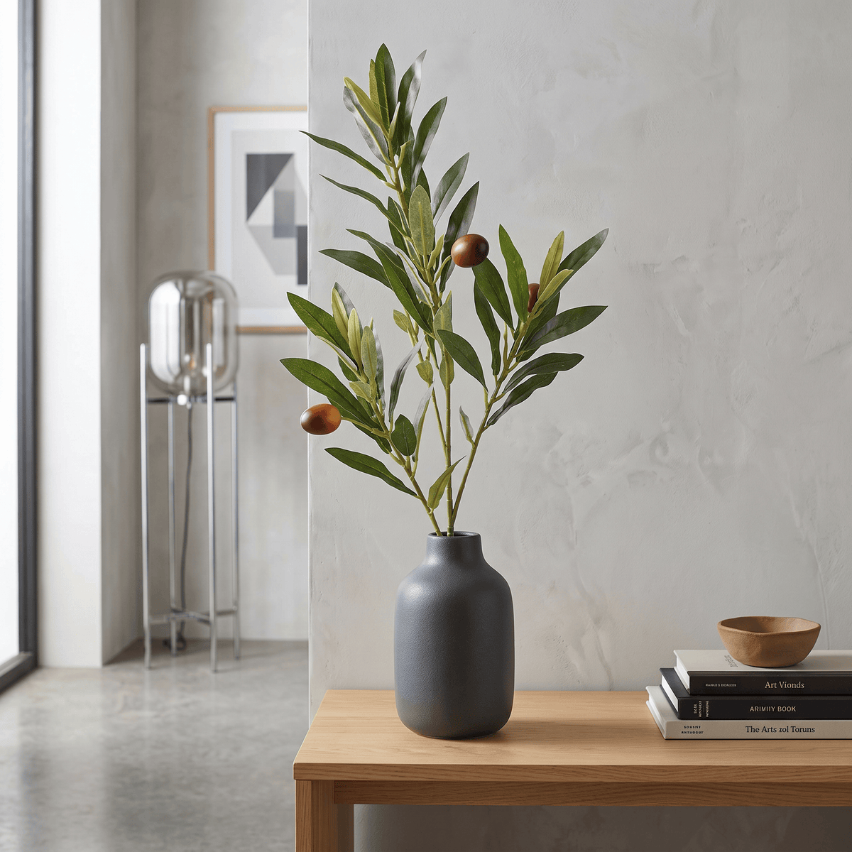 Homeware  -  Green Olive Spray - 68cm  -  60487323