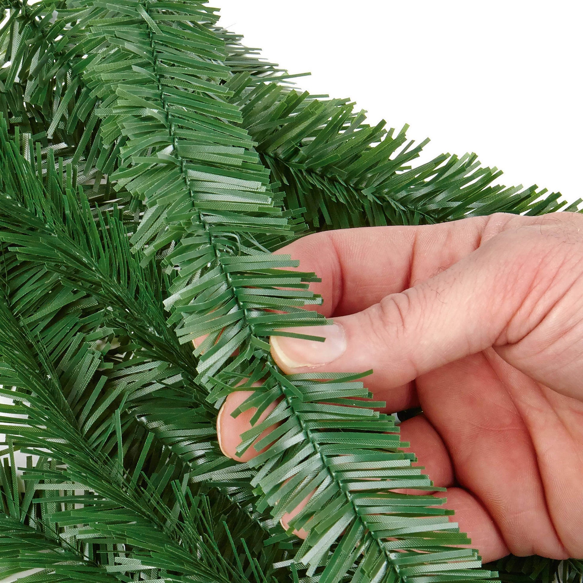 Christmas  - Green PVC Garland Ties - 30cm -  50137623