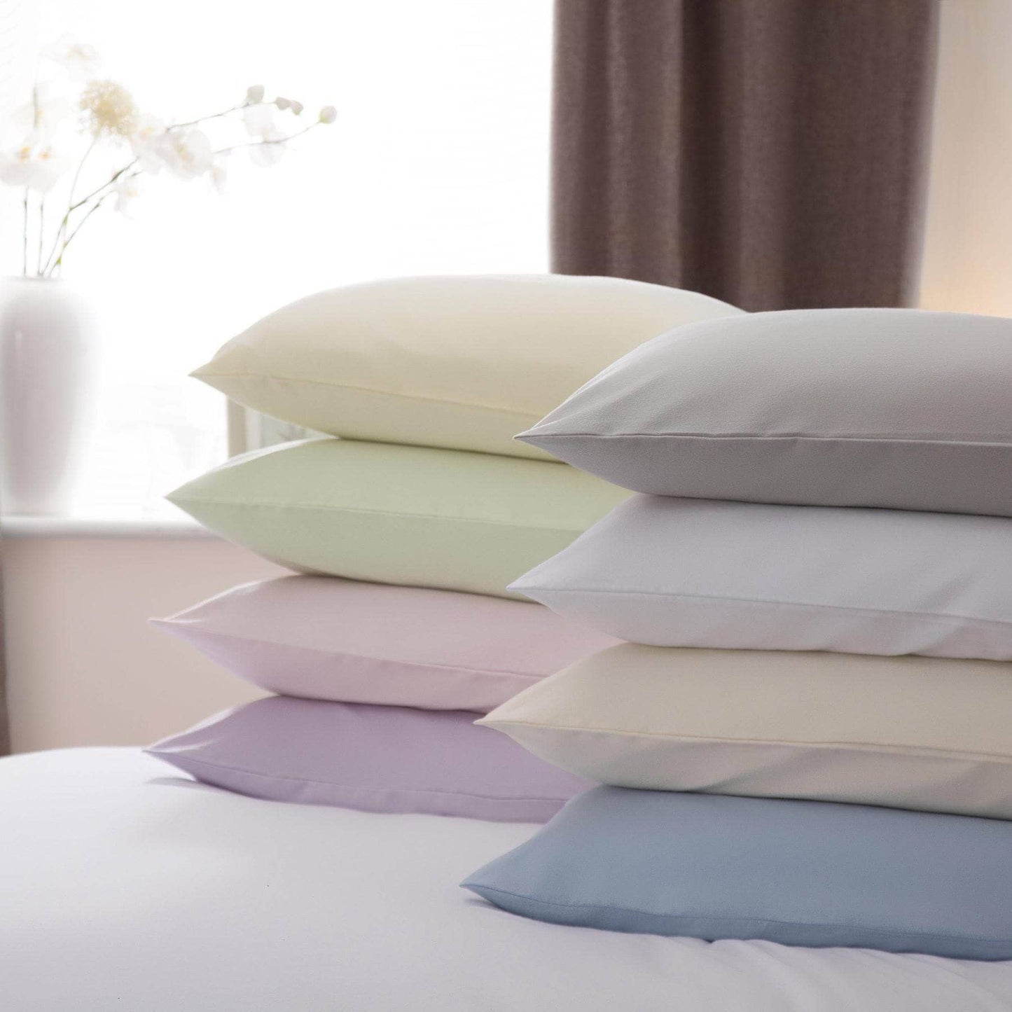Homeware  -  Grey Brushed Cotton Pillowcases  -  60009878