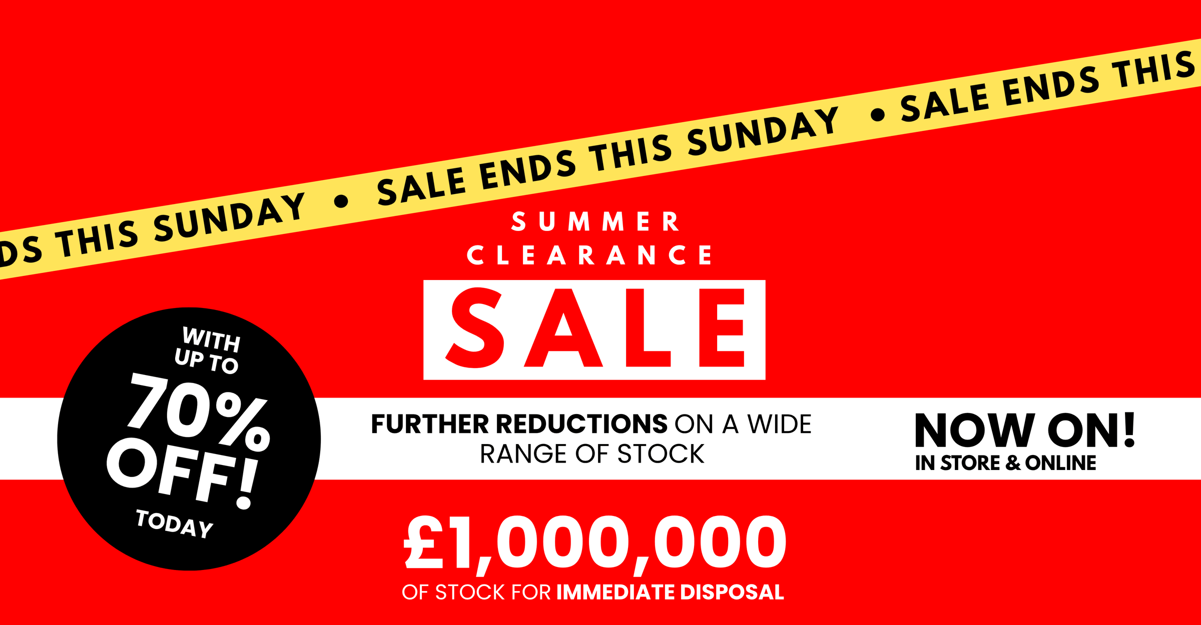 Summer Sale Further Reductions