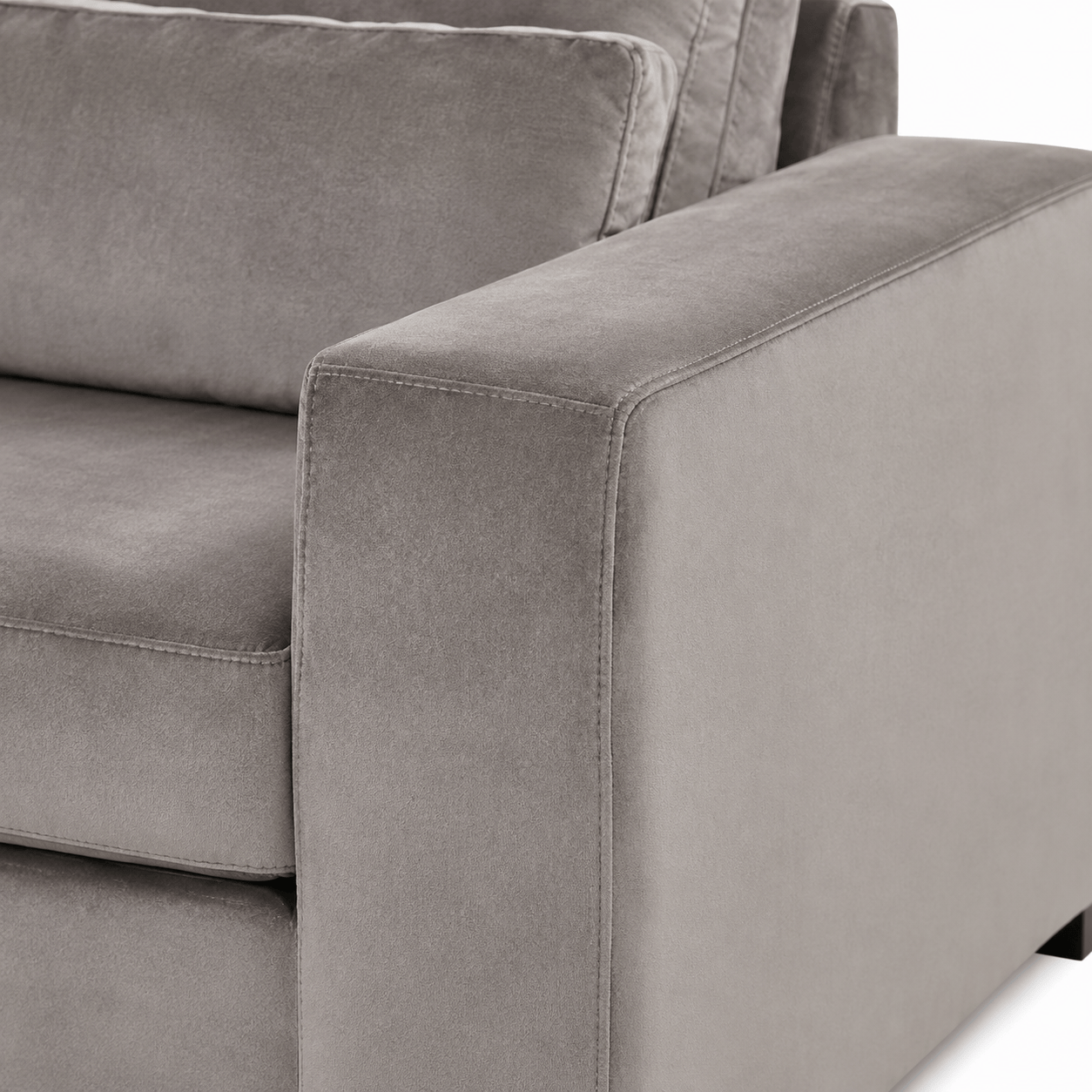 Furniture  -  Hallie RHF Corner Sofa - Grey  -  60486585
