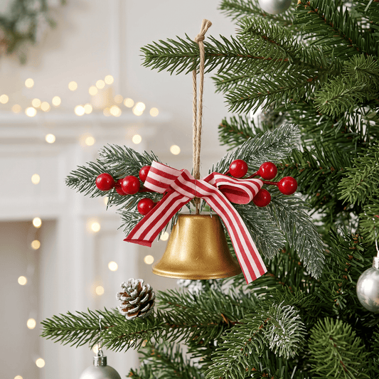 Christmas  -  Hanging Bell Ornament - 10cm  -  60486354