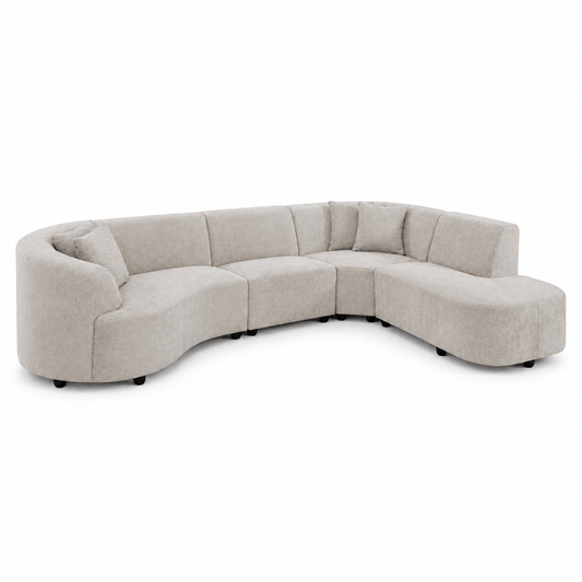 Furniture  -  Hazel RHF Corner Sofa - Cream  -  60486589