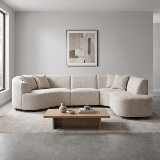 Furniture  -  Hazel RHF Corner Sofa - Cream  -  60486589