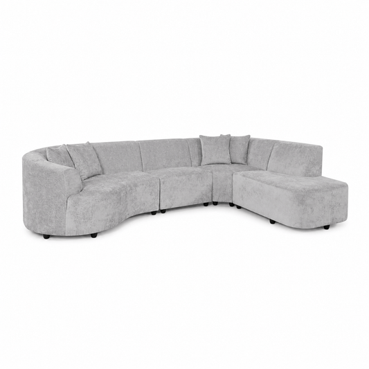 Furniture  -  Hazel RHF Corner Sofa - Grey  -  60486588