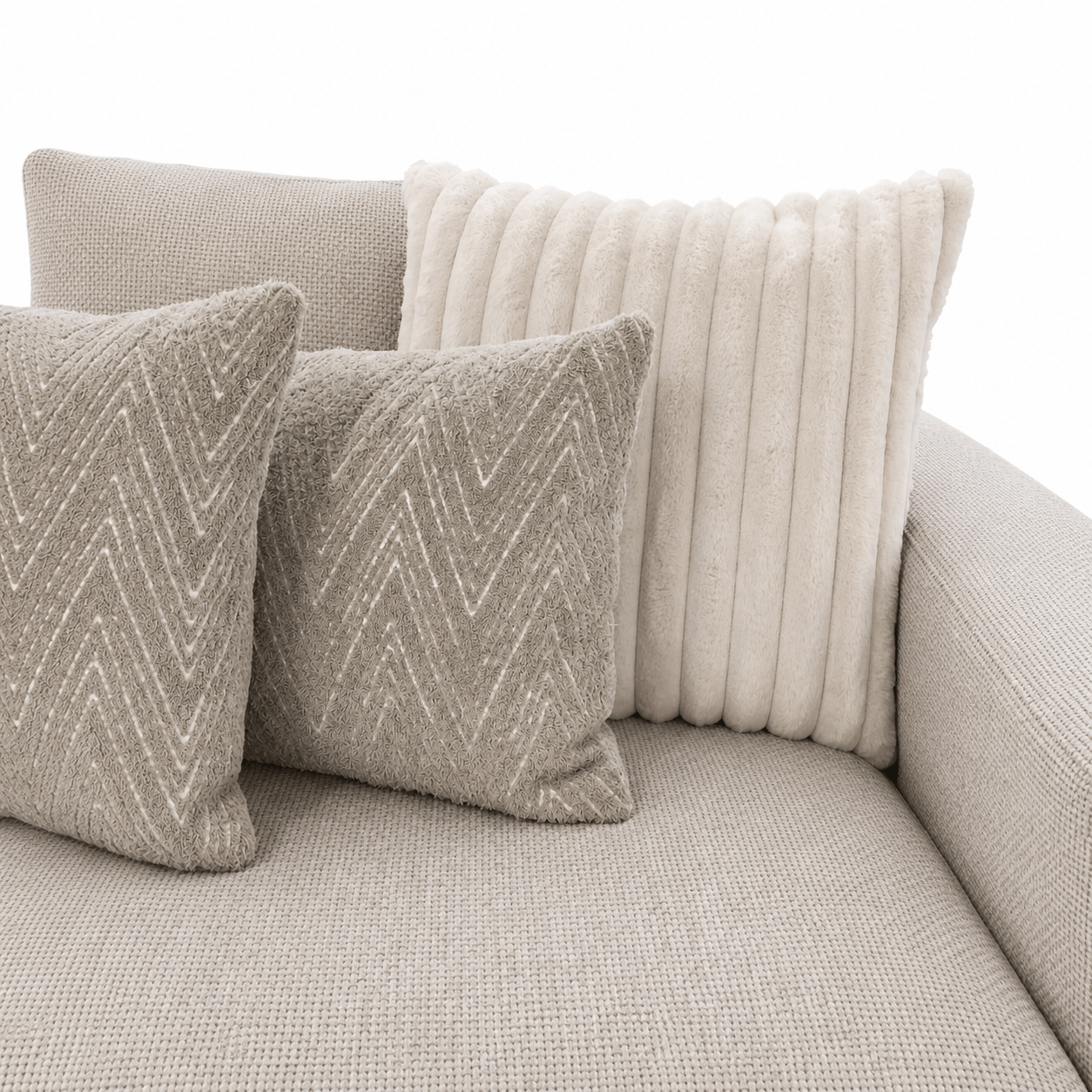 Furniture  -  Henly U-Shape Sofa & Footstool (Special Order)  -  60486386