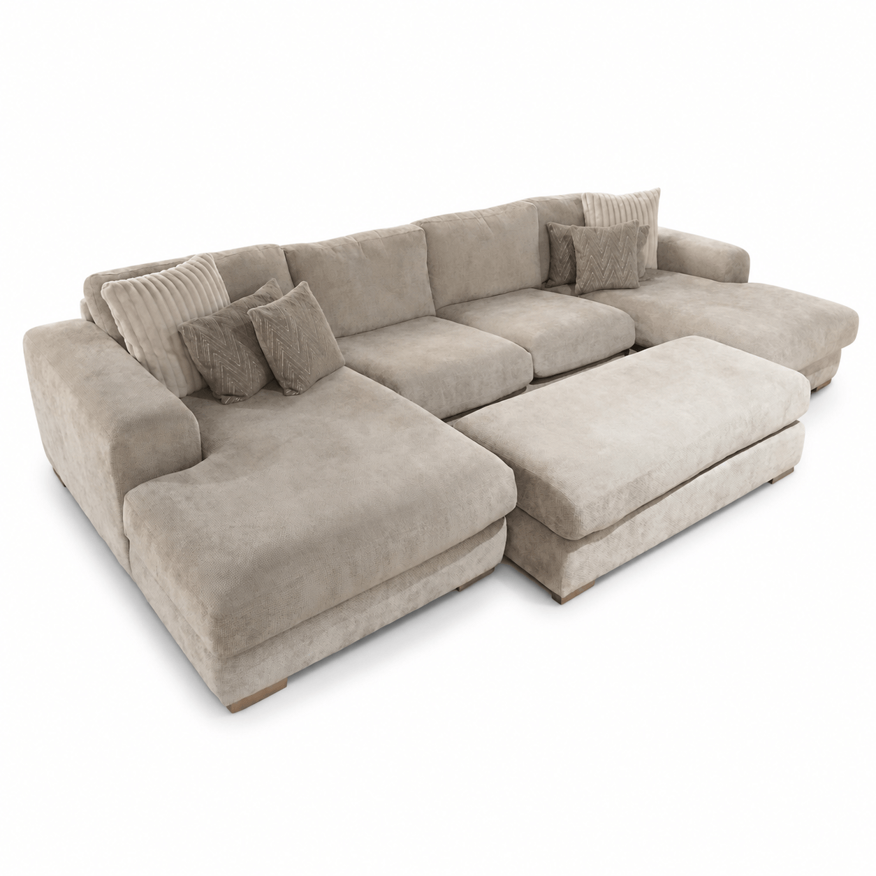 Furniture  -  Henly U-Shape Sofa & Footstool (Special Order)  -  60486386