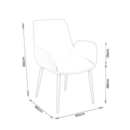 Furniture  -  Hermes Dining Chair - Mocha  -  60262863