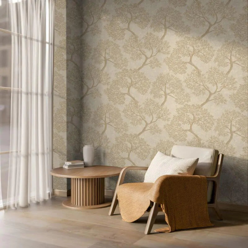 Wallpaper  -  Holden Giovanni Beige Tree Wallpaper - 36462  -  60486526