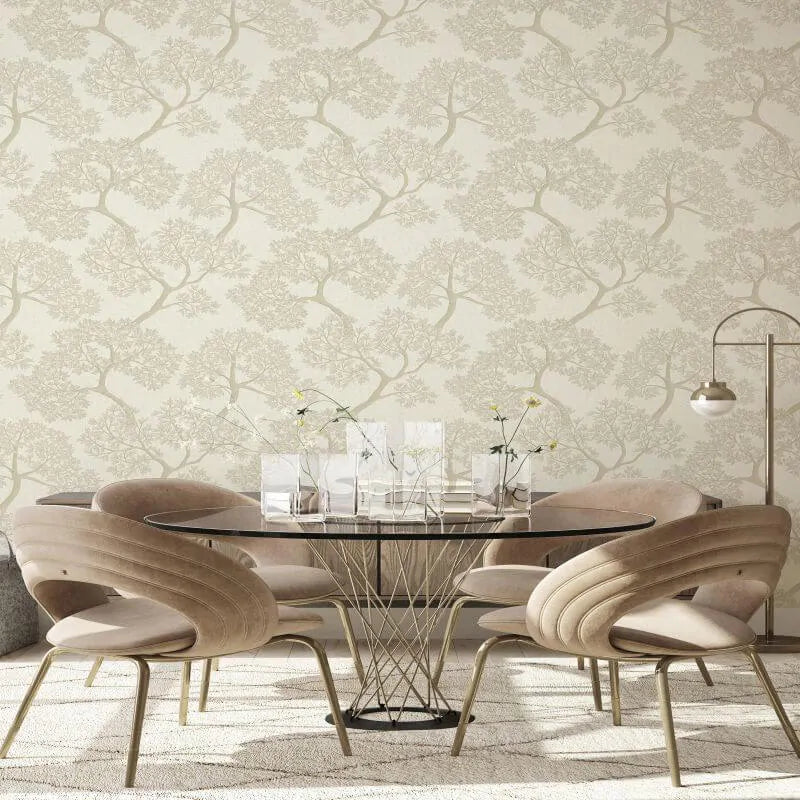 Wallpaper  -  Holden Giovanni Cream Tree Wallpaper - 36460  -  60486523