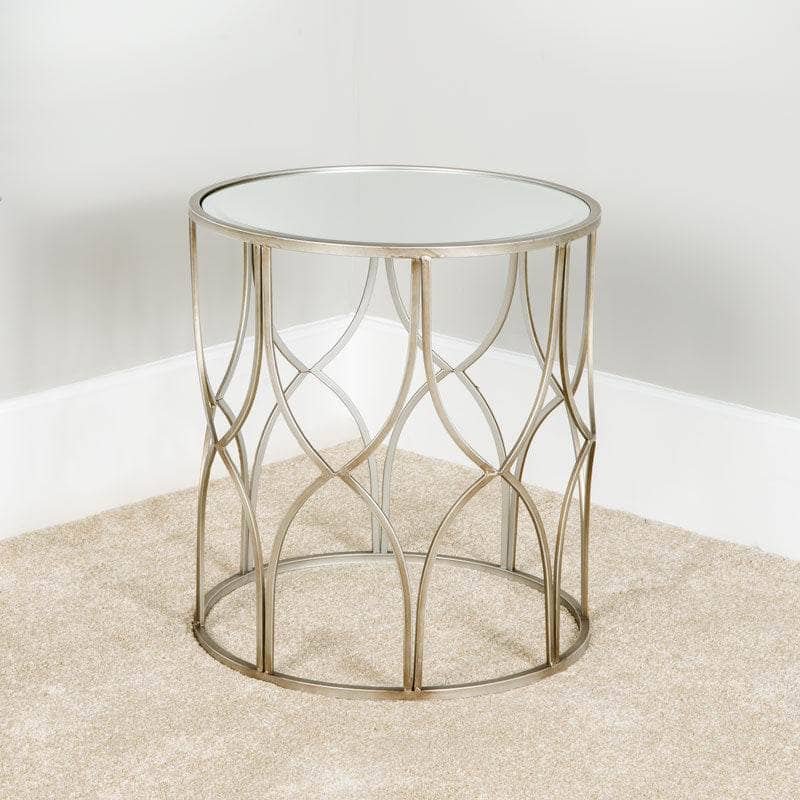  -  Hill Lattice Side Tables Set Of 2 Silver 18545  -  60001123