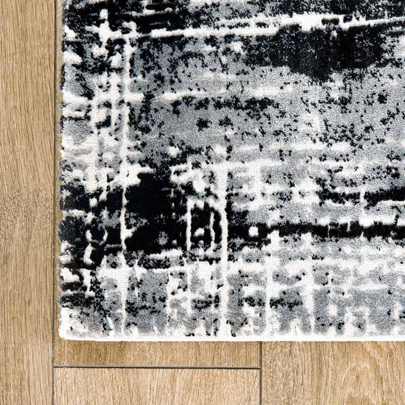 Kuza Black Abstract Rug - Multiple Sizes | Taskers Online Store ...